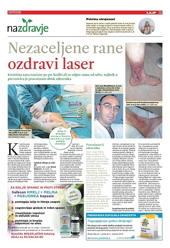 Dnevni časopis Slovenske novice o krčnih žilah